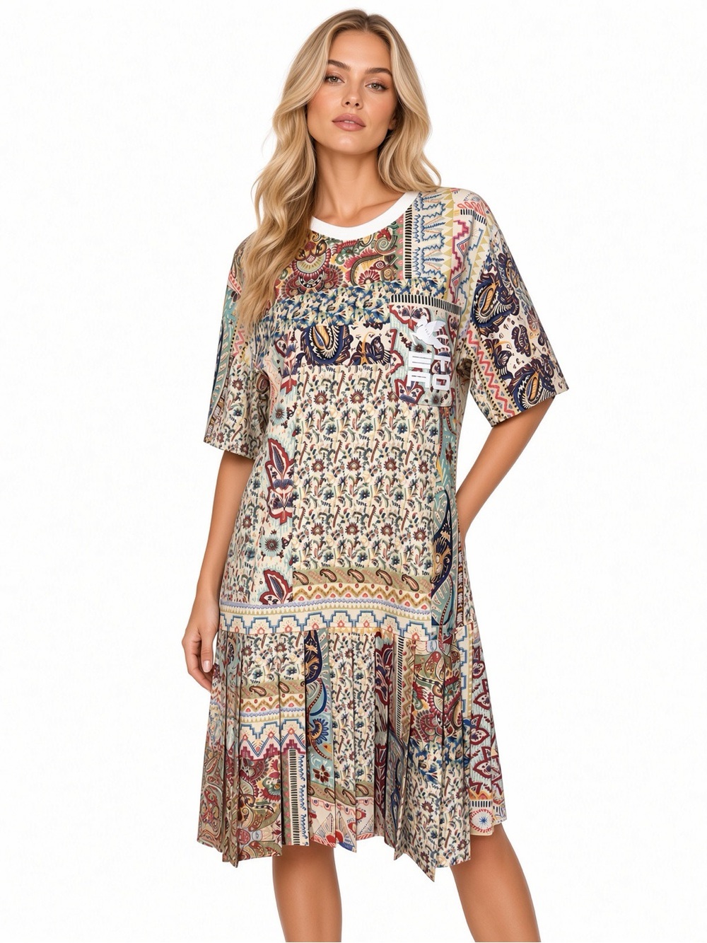 Etro Milano Paisley Patchwork Dress Size 46 (US 10/12) – Retail $710 New
